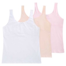 IBboom 女童純棉基本款學生內衣背心 第1階段 3件組 Y02