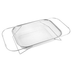 長度可調節水槽瀝水不鏽鋼打孔瀝水籃, 1個, 單一顏色