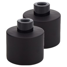 루네온 깔끔한 디퓨저 용기, 무광 검정색, 2개, 120ml