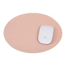 Nexcash 可愛圓形雙面滑鼠墊 25 x 25 cm, 粉紅色 + 紫色, 1個