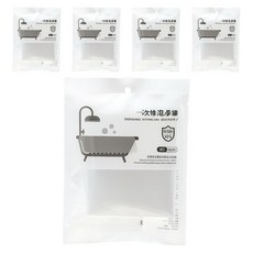 Mongguming 旅行用拋棄式浴缸袋, 透明, 5個