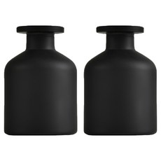 루네온 모던 디퓨저 용기, 무광 블랙, 2개, 50ml