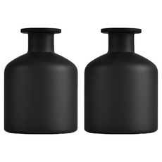 루네온 모던 디퓨저 용기, 무광 블랙, 2개, 250ml
