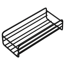 小麥購物 日系簡約鐵藝收納置物架 L2136, 黑色, 1層