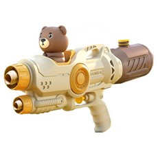 별님토이즈 귀여운 피규어 더블 노즐 워터건, 곰돌이, 1개