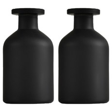 루네온 모던 디퓨저 용기, 무광 블랙, 2개, 150ml