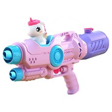 星辰玩具 可愛公仔雙噴嘴水槍, 1個, 獨角獸
