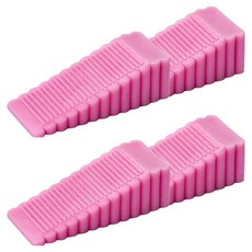 글로벌픽 실리콘 문닫힘방지 도어스토퍼 핑크 9.5 x 4 cm, 4개