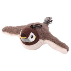 電動貓咪玩具麻雀小鳥 附可拆洗布套, 1個, 咖啡色