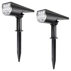 小麥購物 花園草坪免耗電太陽能打光園藝燈 7燈 L994 暖光, 2個