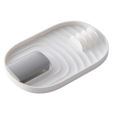 小麥購物 鍋蓋鍋鏟放置架 L2060, 北歐白, 1個