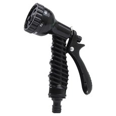 월드크린 7기능 멀티 물 호스 스프레이 건, 1개, 블랙