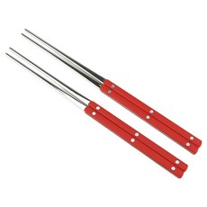 Bogen 瑪爾頌 銀色餐具筷子, 2個, 寶石紅, 單品