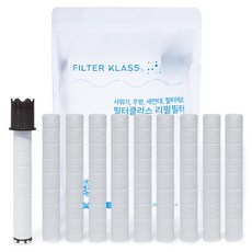 FILTER KLASS Bodyluv Puresome Basic 蓮蓬頭相容濾芯, 10個, 無香