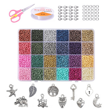 DULU 特別全套組合 手鍊戒指 DIY 串珠套組 3mm 12000p, 1套, 組合6
