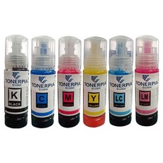 TONERPIA Epson 相容墨水 6色套組 T09D, 1套, 黑色, 藍色, 紅色, 黃色, 淺青色, 淺洋紅色