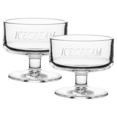 Daparang 迷你透明玻璃高腳甜點杯 HJ0183, 2個, A