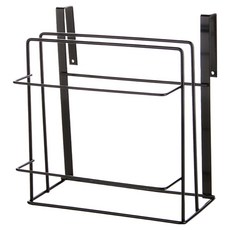 BLEO 四葉草商社砧板掛架置物架 2層, 1個, 黑色