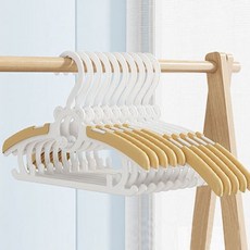 ACACIA bongbong 兒童用4段長度可調萬用防滑衣架, 黃色, 15個