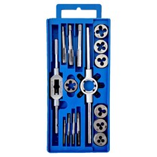 바벨롭 탭다이스 나사산 가공 탭핸들 + 핸드탭 7종 + 다이스핸들 + 다이스 7종 세트, 1세트