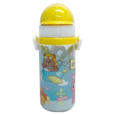 LE BARN 棉花熊吸管水瓶, 1個, 混合顏色, 350ml