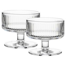 Daparang 迷你透明玻璃高腳甜點杯 HJ0183, 2個, G