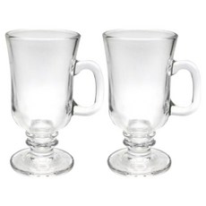 Daparang 島嶼下午茶手柄紅酒冰拿鐵玻璃杯 HJ0211 250ml, 2個, 單一顏色