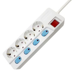 winners 4孔獨立省電延長線, 3m, 1個, 單一顏色