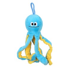 ParisDog 狗狗玩具 長腿章魚玩具, 藍色, 1個