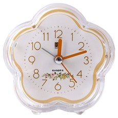 덴빌리어 예쁜꽃 알람시계 9 x 4.5 x 9 cm, 옐로우