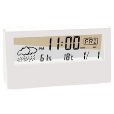 丹維爾時尚鬧鐘 13 x 3 x 7 cm, 透明白色