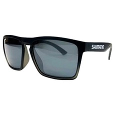 SHIMANO 偏光太陽眼鏡 P-M6-19139, 1個, 鏡片(煙灰色), 鏡框(黑色)