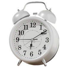 Denville 簡約鬧鐘 9 x 4.5 x 12 cm, 白色