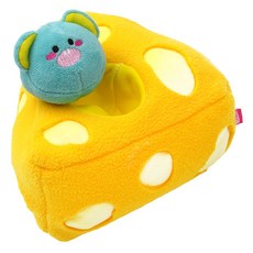 패리스독 강아지 소프트 치즈 멀티 토이, 혼합색상, 1개