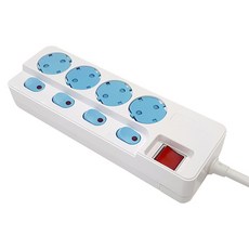 winners 自動蓋安全延長線 4孔 WMI1-B19481V, 1個, 1.5m