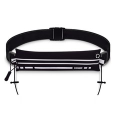 Bodyq Runpro 超輕量防水馬拉松跑步腰帶, 1個, 黑色