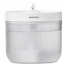 PAWGETHER 寵小到大 小圓自動飲水器 P300s, 1台, 白色 + 透明色