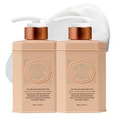 TEABLESS 香氛身體乳 無花果蜜桃烏龍茶, 480g, 2個