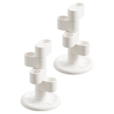 한봄누리 旋轉式筆筒 化妝刷 浴室牙刷 多功能收納架, 2個, 白色