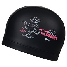 renoma 牛仔貓 PU 泳帽 RO-RC2F005, 黑色, 1個