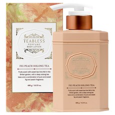 TEABLESS 香氛身體乳 無花果蜜桃烏龍茶香, 480g, 1個