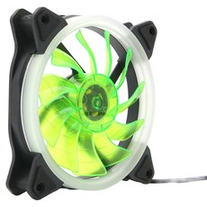 컴스 Green LED 쿨러 팬 케이스용 case 120mm, NA147, 1개
