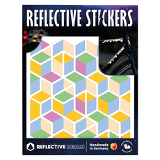 反光柏林反光貼紙 Shape Cubes, 粉彩色, 1個