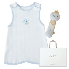 BABY&I 彌月禮物 回禮 睡眠背心 + 搖鈴娃娃 + 禮盒組