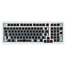 큐센 가스켓 블루투스 베어본 유무선 기계식 키보드, 제조사축, QSENN Q99, 화이트