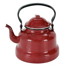 ibili 琺瑯過濾煮水壺, 黑色 + 紅色, 1L, 1個