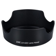JJC 캐논 RF-S 14-30 24-50 EF-S 18-55 렌즈 후드 원형, LH-63C(BLACK), 1개