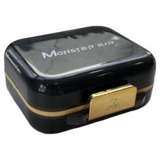 Monster Ear 耳塞多用途便攜收納盒, 1個, 黑色