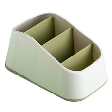 小麥購物 撞色系桌面收納盒 L1136, 綠色, 4層