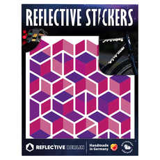 反光柏林反光貼紙 Shape Cubes, 紫色, 1個